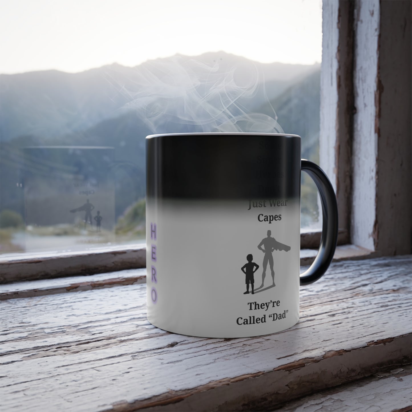 My Hero Dad Color Changing Mug – 11oz Magic Mug