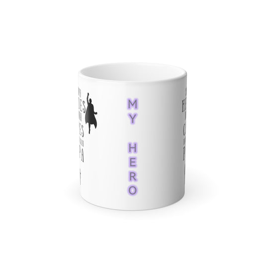 My Hero Papa Color Changing Mug – 11oz Magic Mug