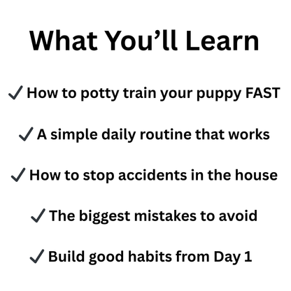Puppy Potty Training Guide – Easy Reward-Based Training for New Puppy Owners