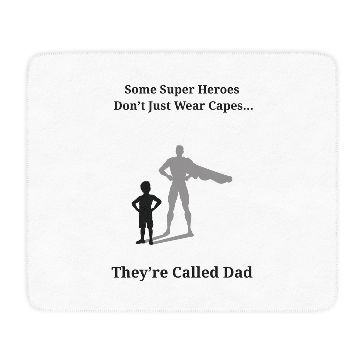 Dad Superhero Sherpa Blanket  Gift for Dad