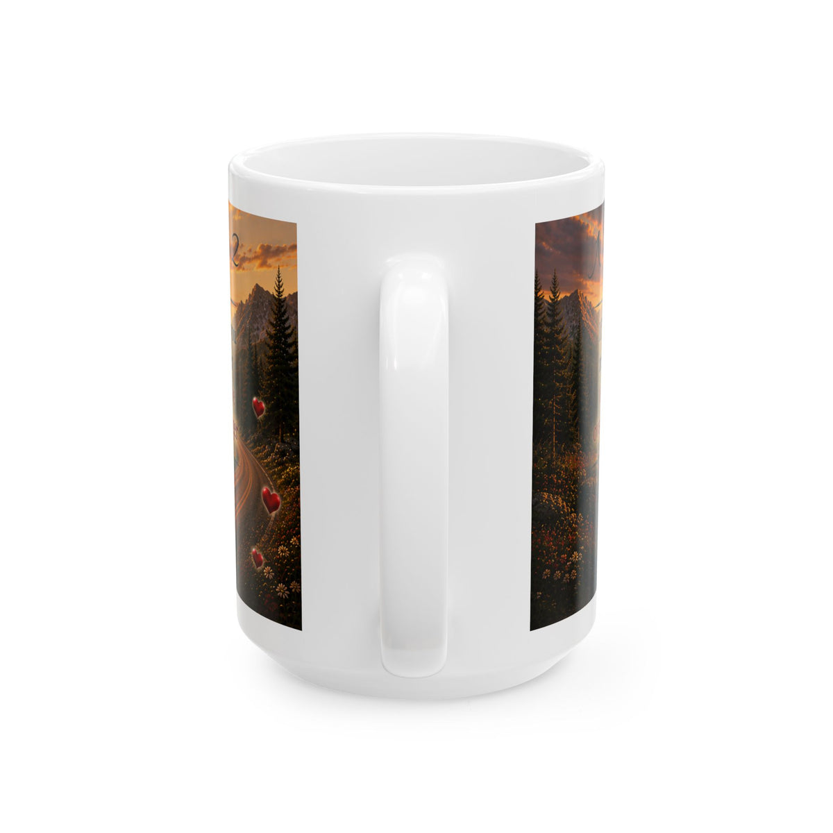 Personalized Biker Couple Mug – Custom Names Romantic Gift (11oz / 15oz)