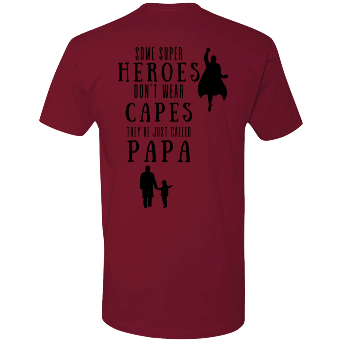 a red t - shirt that says some super heros don't wear cape