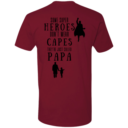 a red t - shirt that says some super heros don't wear cape