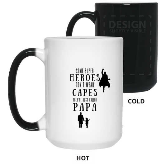 Unique color changing morphing mug heroes-capes