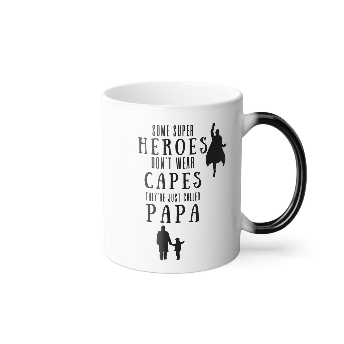 My Hero Papa Color Changing Mug – 11oz Magic Mug