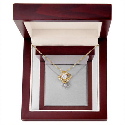 Radiant Love Knot Necklace - A Perfect Gift Of Love