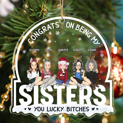 Bestie Custom Xmas Ornament